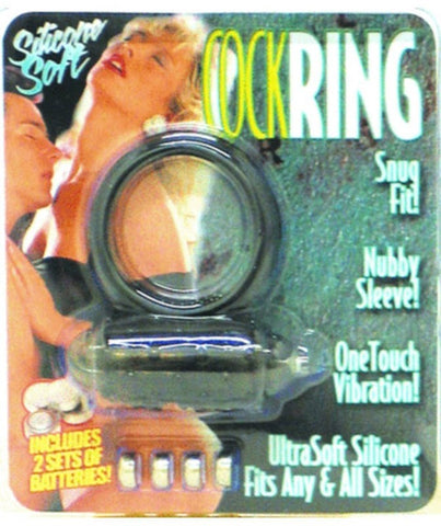 Cock Ring Silicone Soft Snug Fit 1 Touch Vibration - Vibrating Cock Rings