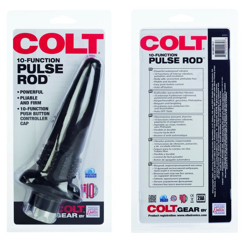 Colt 10 Function Pulse Rod Prostate Massager Butt Plugs