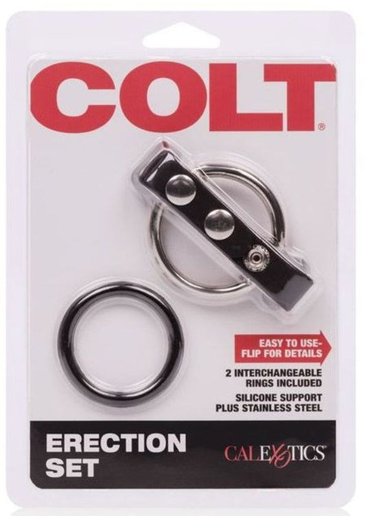 Colt Adjustable Male Erection Enhancer Set - Cock Rings