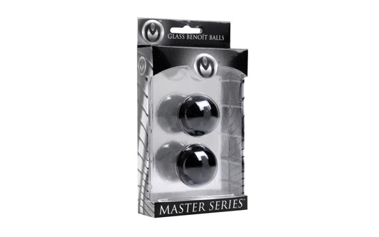 Master Series Jaded Glass Ben Wa Balls 30mm Love Eggs and Kegel Exercisers