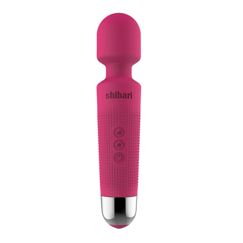 Shibari Mini Halo 20 Functions Body Wand Massager Pink Pink Body Wands