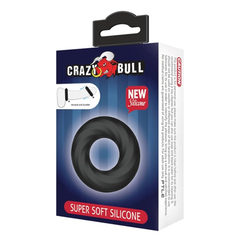 Crazy Bull Silicone Cock Ring Single Stretchy Cock Rings