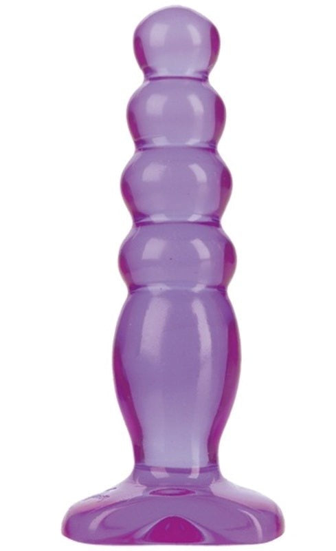 Crystal Jellies Anal Delight Purple Butt Plugs