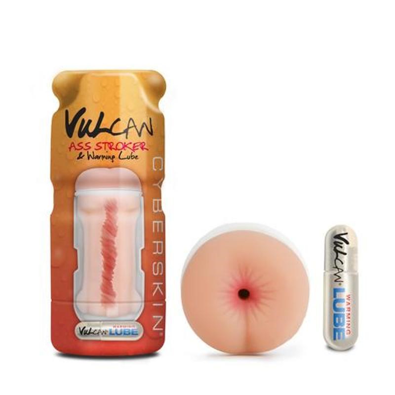 Cyberskin Vulcan Ass Stroker with Warming Lube Masturbators and Strokers