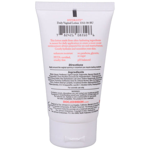 Doc Johnson Hydrate Daily Vaginal Lotion 56g - Delay and Excite Sprays