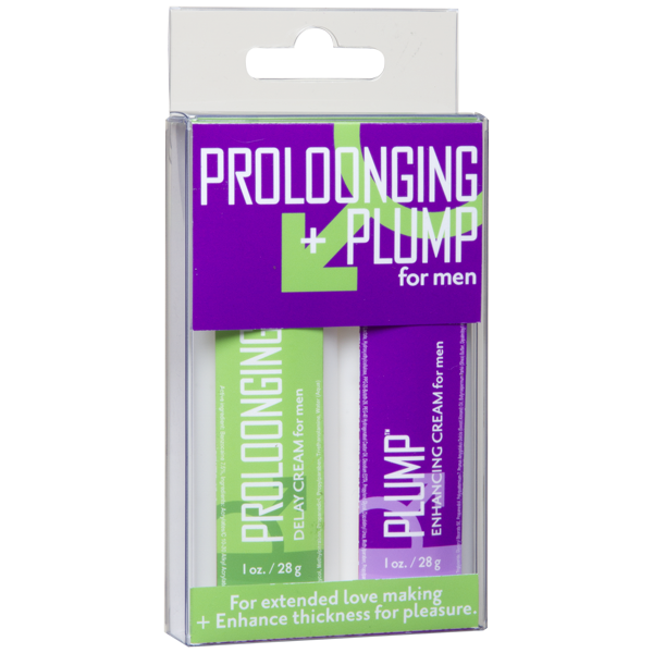 Doc Johnson Proloonging and Plump Male Delay Cream For Men 2 Pack Delay and Excite Sprays