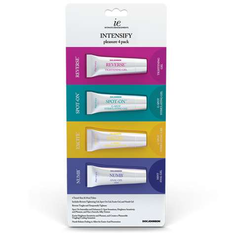 Doc Johnson Intimate Enhancements INTENSIFY Pleasure Gel - Delay and Excite Sprays