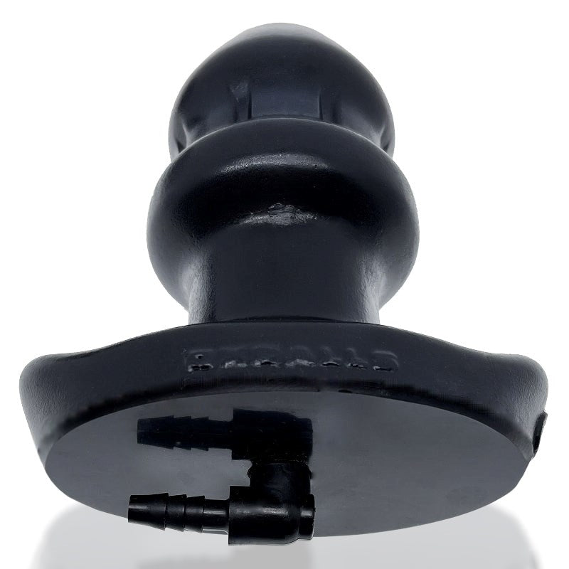 Drain O Flow Thru Buttplug Black Butt Plugs