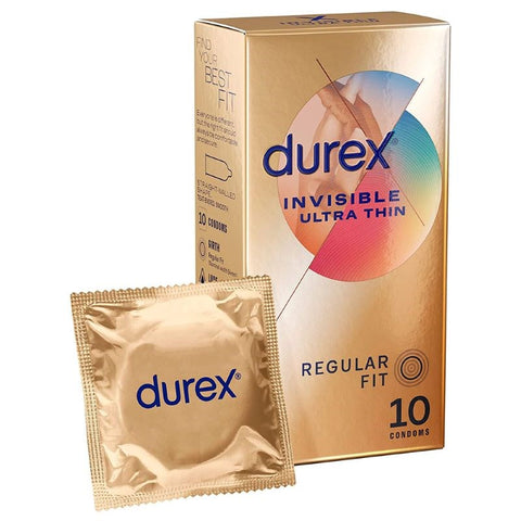 Durex Invisible Ultra-Thin Condoms - Maximize Pleasure - Condoms