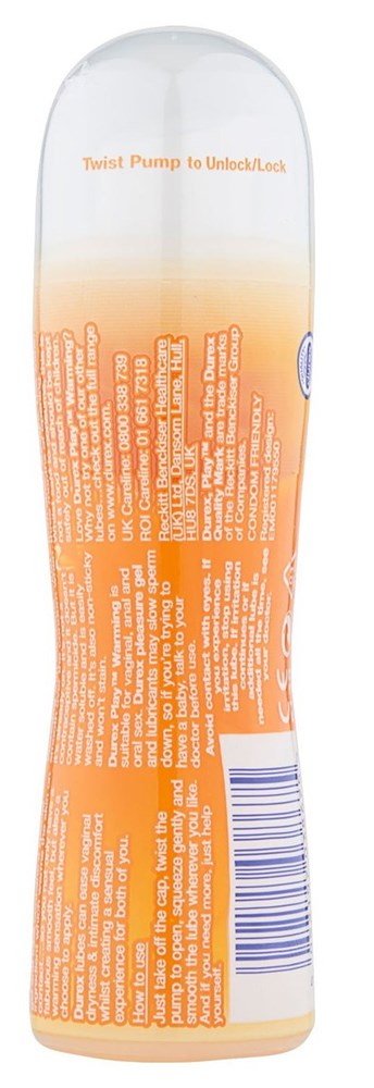 Durex Play Warming Lubricant 50ml Water Based Lubes