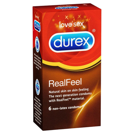 Durex Real Feel Non-Latex 6 Pack Condoms