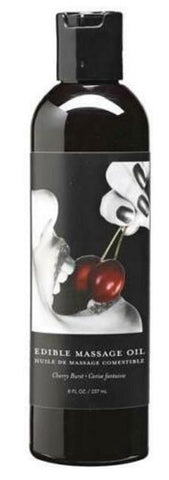 Earthly Body Edible Massage Oil 237ml - Oil Based Lubes