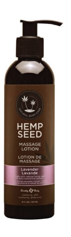 Earthly Body Hemp Seed Massage and Body Oil Lavender 237 ml Lubricants and Lotions