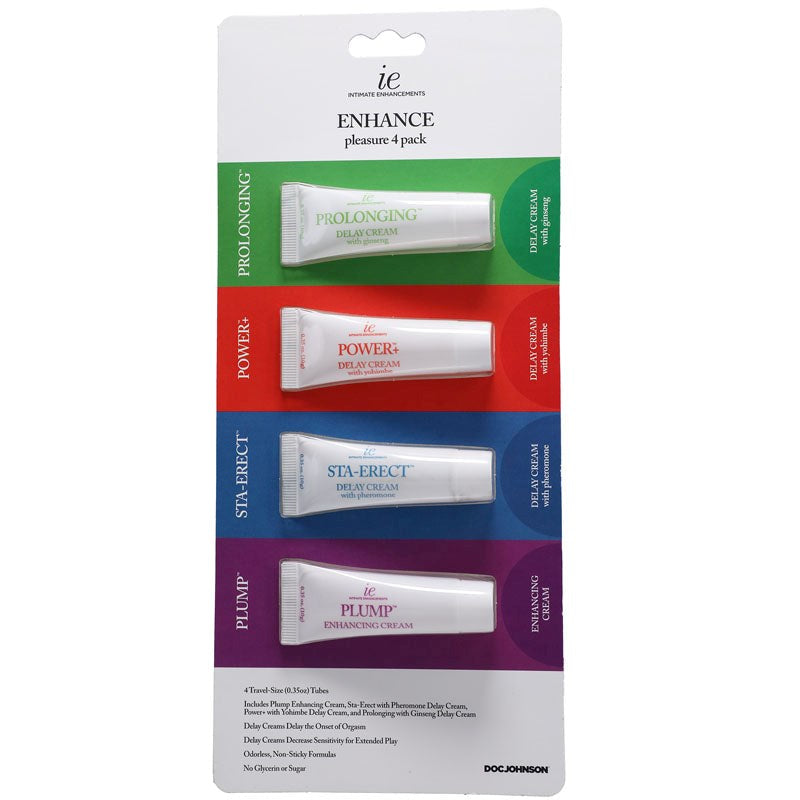 ENHANCE Pleasure Creams - 4-Pack Delay and Excite Sprays