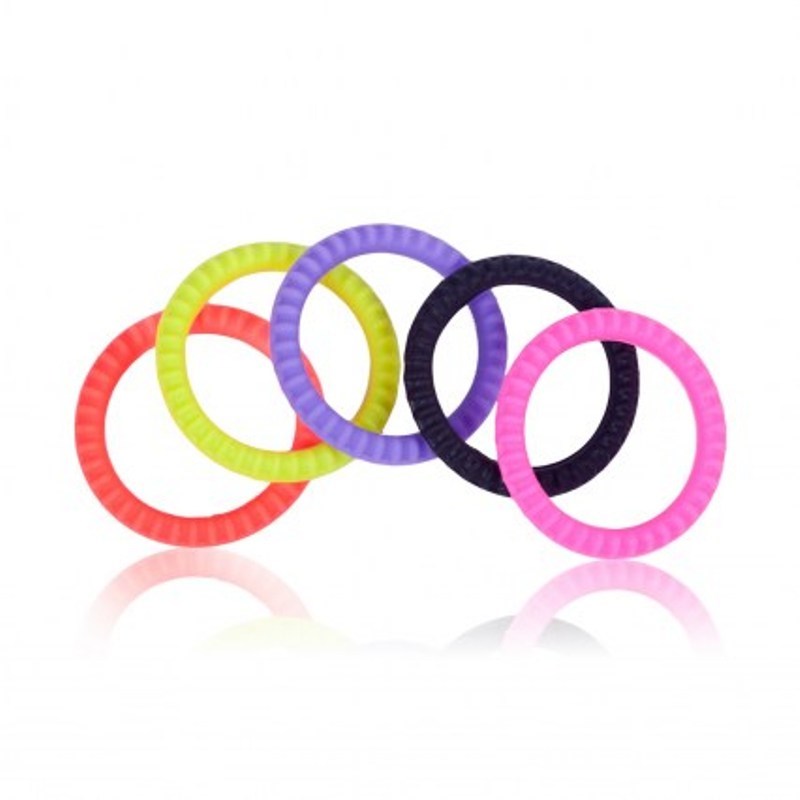 Erection Commander Stretchy Cock Ring 5 Pack Cock Rings