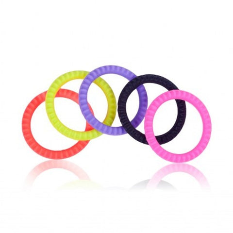 Erection Commander Stretchy Cock Ring 5 Pack - Cock Rings