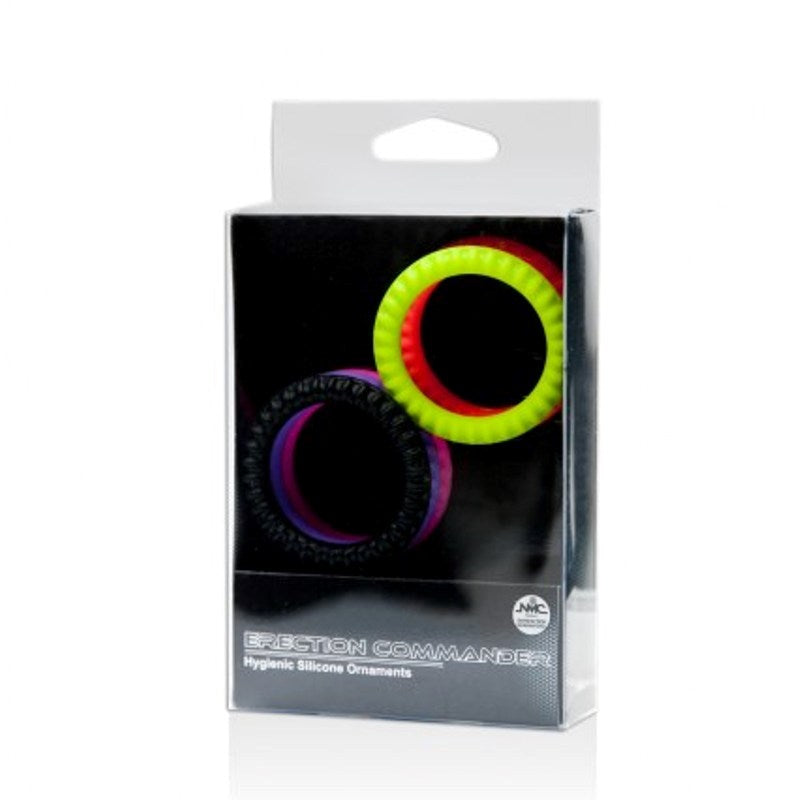 Erection Commander Stretchy Cock Ring 5 Pack Cock Rings