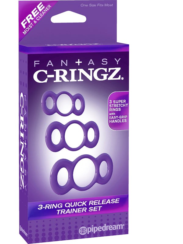 Fantasy C-Ringz 3-Ring Quick Release Trainer Dick Ring Cock Rings