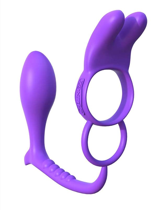 Fantasy C-Ringz Ass-Gasm Vibrating Rabbit Cock Rings