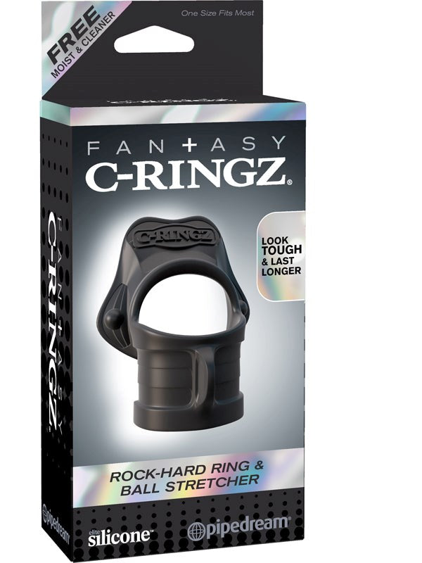 Fantasy C-Ringz Rock Hard Ring & Ball Stretcher Stretchy Cock Rings