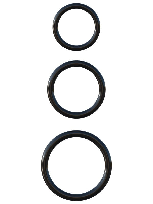 Fantasy C-Ringz Silicone 3-Ring Stamina Set Cock Rings