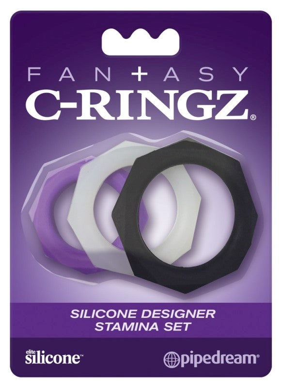 Fantasy C-Ringz Silicone Designer Stamina Set Cock Rings