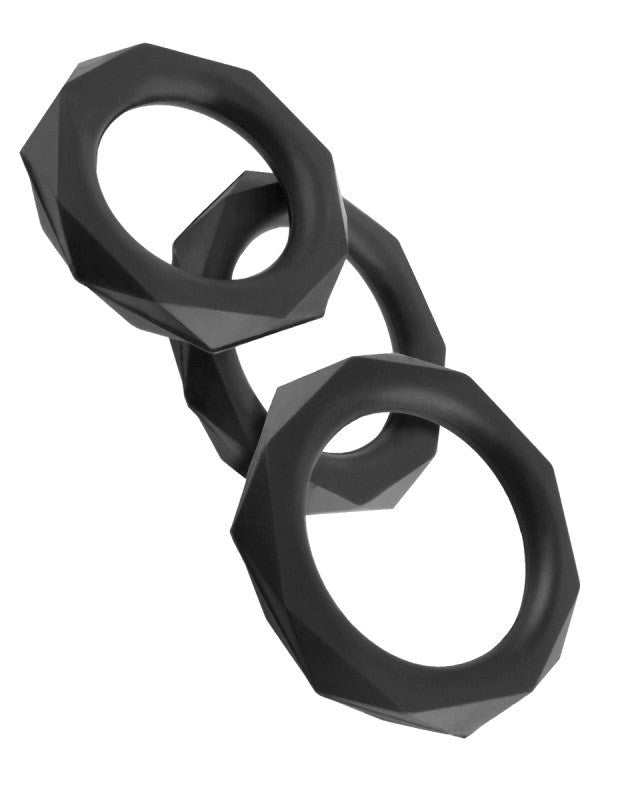 Fantasy C-Ringz Silicone Designer Stamina Set Cock Rings