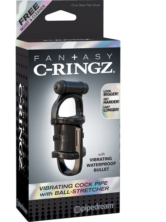 Fantasy C-Ringz Vibrating Cock Pipe and Ball Stretcher - Vibrating Cock Rings
