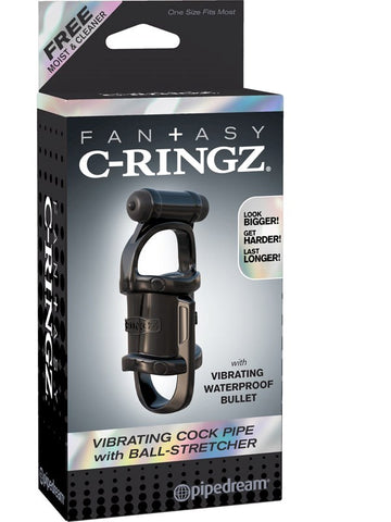 Fantasy C-Ringz Vibrating Cock Pipe and Ball Stretcher - Vibrating Cock Rings