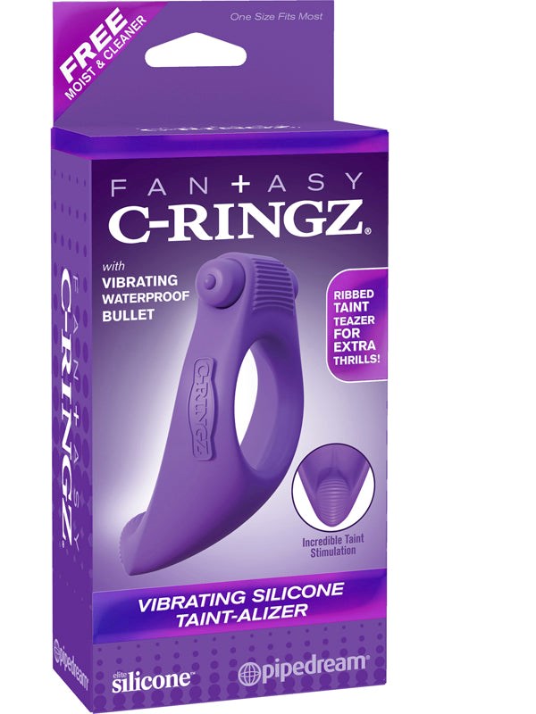 Fantasy C-Ringz Vibrating Silicone Taint-Alizer Vibrating Cock Rings