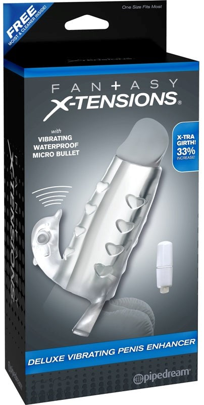 Fantasy Xtensions Deluxe Vibrating Penis Enhancer Pumps, Extenders and Sleeves