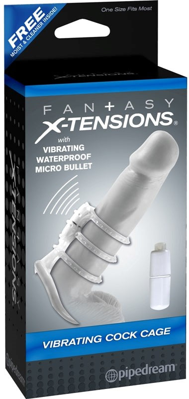 Fantasy Xtensions Vibrating Cock Cage Pumps, Extenders and Sleeves