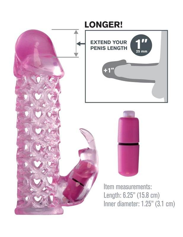 Fantasy Xtensions Vibrating Couples Cage Pink Pumps, Extenders and Sleeves