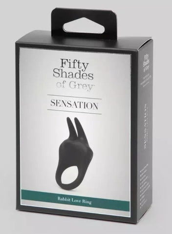 Fifty Shades Delightful Rabbit Ears Couple's Cock Ring - Cock Rings