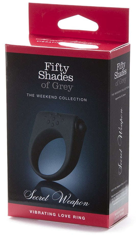 Fifty Shades of Grey Secret Weapon Vibrating Love Ring - Cock Rings