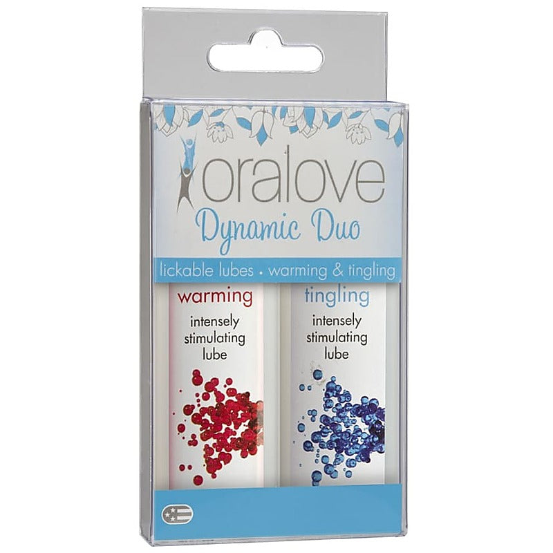 Doc Johnson Oralove Dynamic Duo Lickable Lubricant - Water Based Lubes
