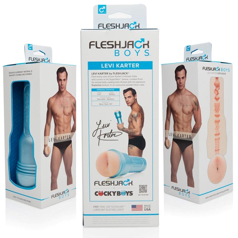 Fleshjack Boys Levi Karter Explosive Masturbators and Strokers