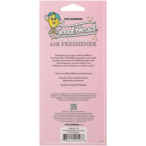 Doc Johnson GoodHead Scented Air Freshener - Massage Oils and Lubricants