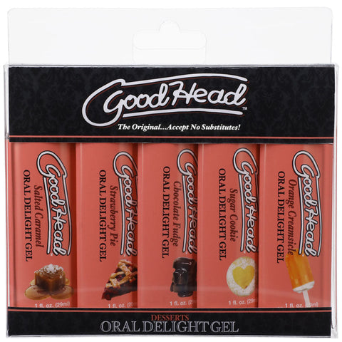 GoodHead Oral Delight Gel - Delicious Flavors, Enhanced Pleasure - Water Based Lubes