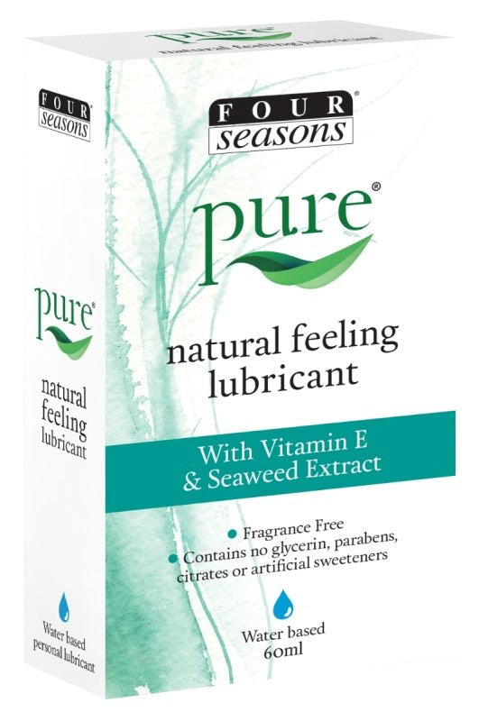 Four Seasons Pure Natural Feeling Lubricant 60ml {% if variant != 'Default Title' and variant != blank %} Default Title {% endif %} Water Based Lubes