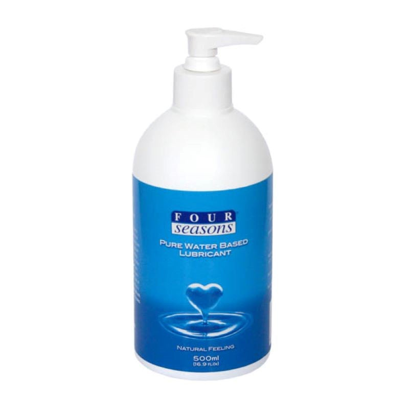 Four Seasons Water Based Lube - 500ml Pump Bottle Water Based Lubes