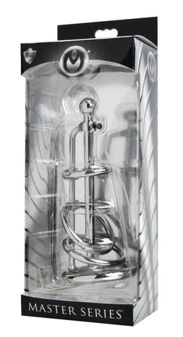 Gates Of Hell Stainless Steel Adjustable Cum Through Sound Cage - Cock Rings