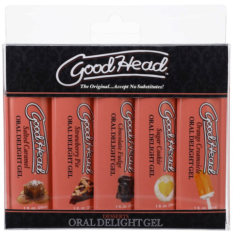 GoodHead Oral Delight Gel - Delicious Flavors, Enhanced Pleasure - Water Based Lubes