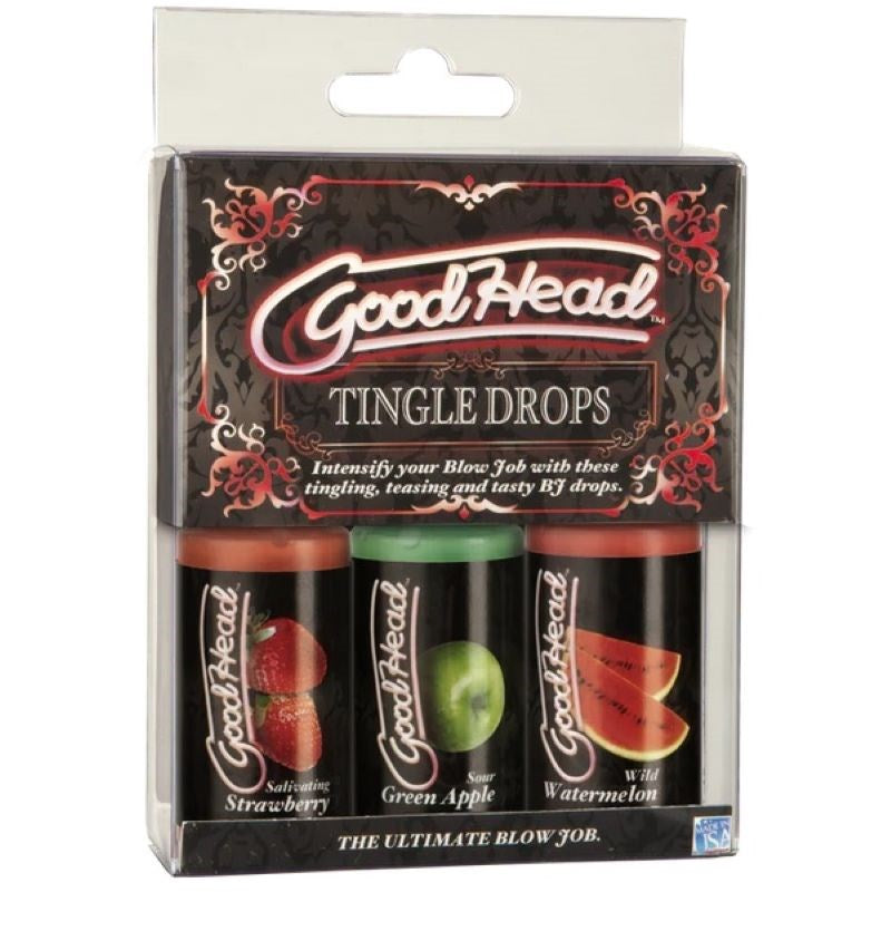 GoodHead Tingle Drops - 3-Pack Water Based Lubes