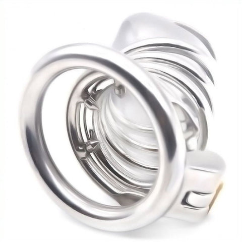 Gourdie Steel Cock Cage With Anti-falling Ring - Male Chastity