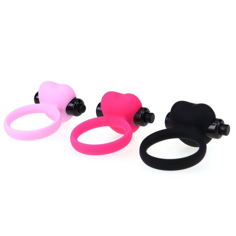 Heart Silicone Vibration Cock Ring Cock Rings