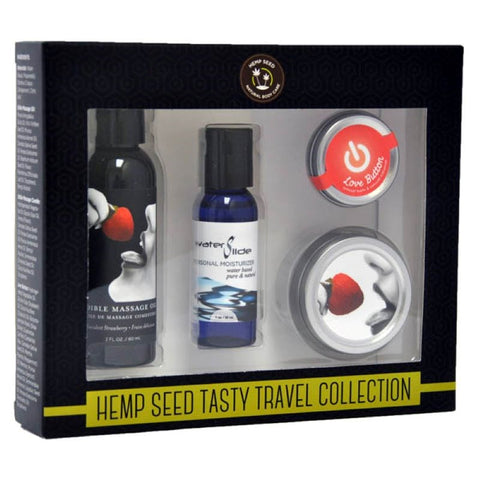 Hemp Seed Tasty Travel Collection - Water Based Lubes