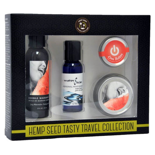 Hemp Seed Tasty Travel Collection - Water Based Lubes