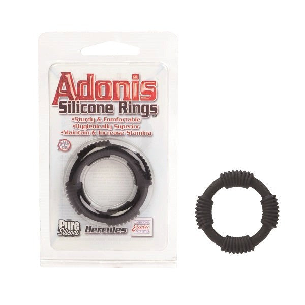 Hercules Silicone Cock Ring Black Cock Rings