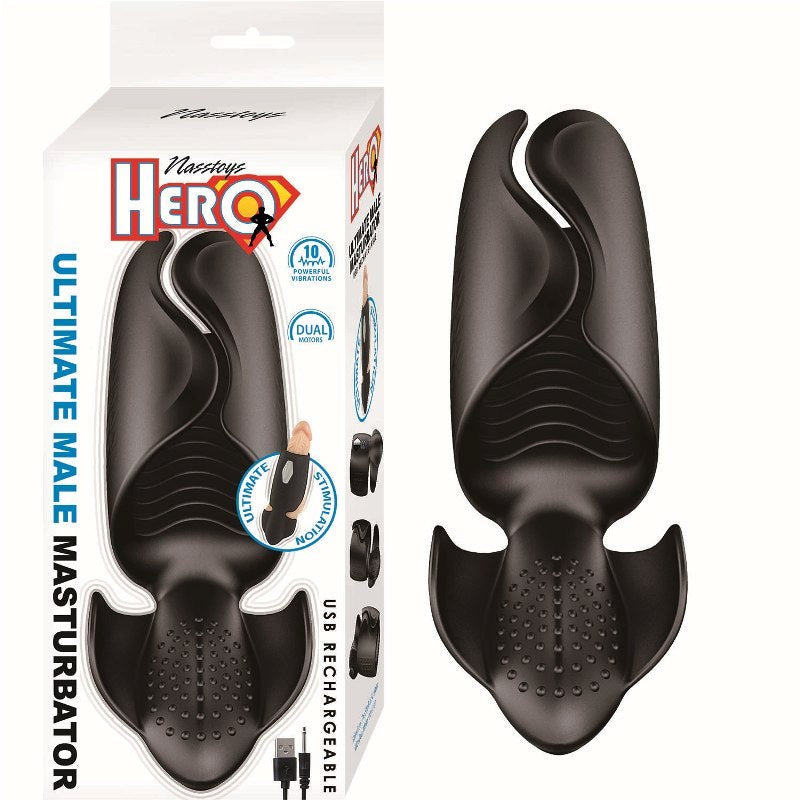 HERO Ultimate Male Masturbator - Black Masturbators and Strokers